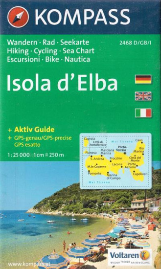 detail Isola di Elba 1:30t mapa KOMPASS #2468