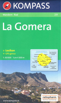 La Gomera 1:30t mapa KOMPASS #231