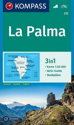 La Palma 1:50t mapa KOMPASS #232