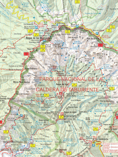 detail La Palma 1:50t mapa KOMPASS #232