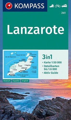 Lanzarote 1:50t mapa KOMPASS #241