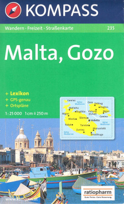 Malta 1:50t mapa KOMPASS #235