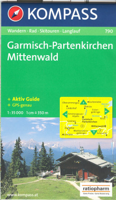 Garmisch - Partenkirchen, Mittenwald 1:35t mapa #790 KOMPASS