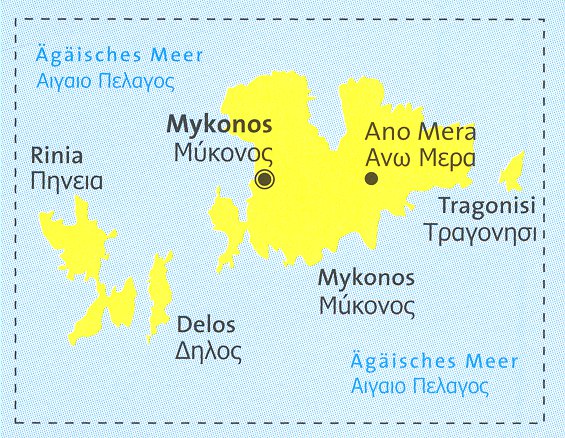 detail Mykonos 1:35t mapa #249 KOMPASS