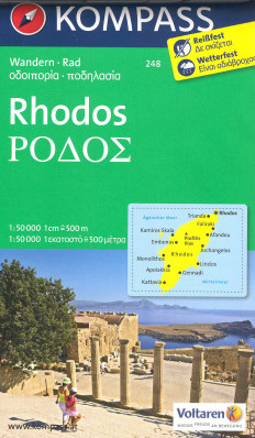 Rodos (Rhodos) 1:50t mapa #248 KOMPASS
