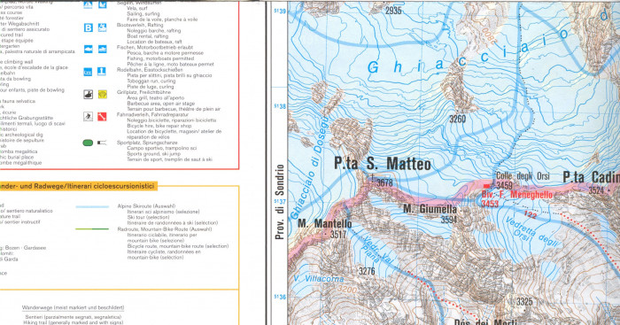 detail Val di Sole 1:35t mapa #119 KOMPASS