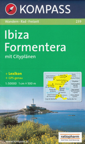 Ibiza, Formentera 1:50t mapa KOMPASS #239