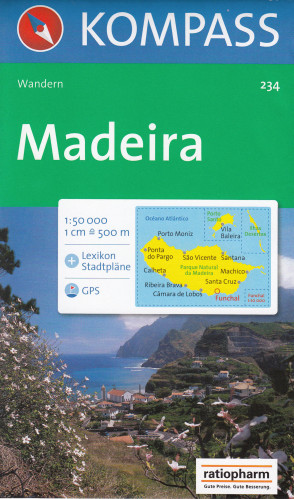 Madeira 1:50t mapa KOMPASS #234