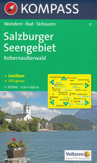 detail Salzburger Seen 1:50t mapa KOMPASS #17