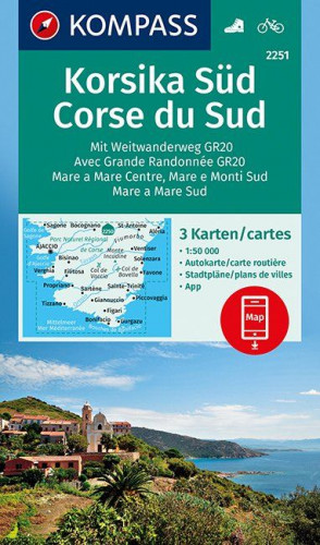 Korsika jih sada 3 mapy #2251 KOMPASS