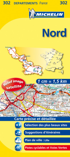 detail North (Francie), mapa 1:150 000, MICHELIN