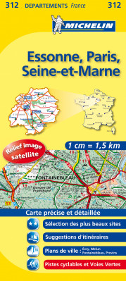 Essone, Paris, Seine-et-Marne (Francie), mapa 1:150 000, MICHELIN