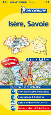 Isere, Savoie (Francie), mapa 1:150 000, MICHELIN