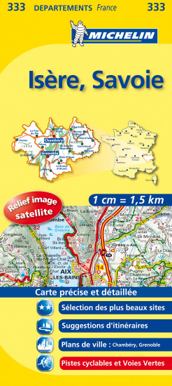 detail Isere, Savoie (Francie), mapa 1:150 000, MICHELIN