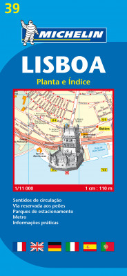 Lisabon 1:11 000, plán města, MICHELIN