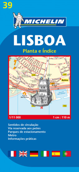 detail Lisabon 1:11 000, plán města, MICHELIN