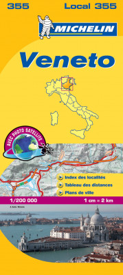 Veneto (Itálie), mapa 1:200 000, MICHELIN
