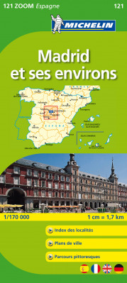 Madrid a okolí (Španělsko), mapa 1:170 000, MICHELIN