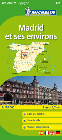 detail Madrid a okolí (Španělsko), mapa 1:170 000, MICHELIN