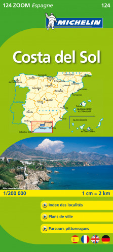 Costa del Sol (Španělsko), mapa 1:200 000, MICHELIN