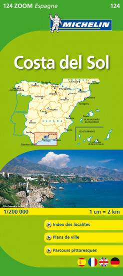 detail Costa del Sol (Španělsko), mapa 1:200 000, MICHELIN