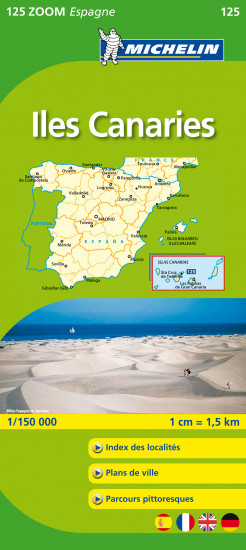 detail Canary Islands (Španělsko), mapa 1:150 000, MICHELIN