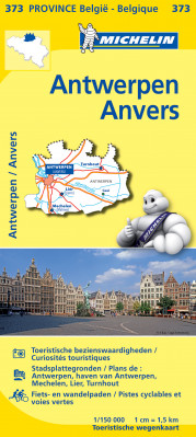 Antwerp (provincie Belgie) mapa 1:150.000 MICHELIN