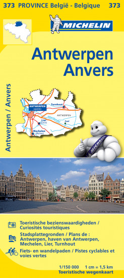 detail Antwerp (provincie Belgie) mapa 1:150.000 MICHELIN