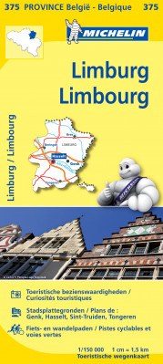 Limburg (provincie Belgie) mapa 1:150.000 MICHELIN