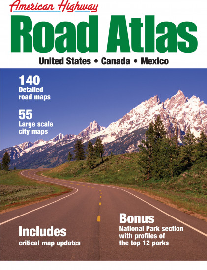 detail USA Road Atlas A4 MapQuest