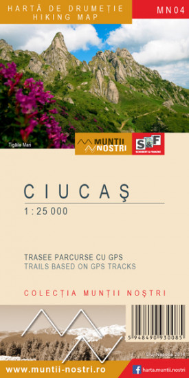 detail Ciucas Mountains 1:25 000