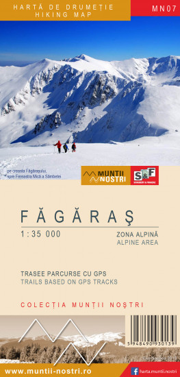 detail Fagaras Mountains 1:35/75 000