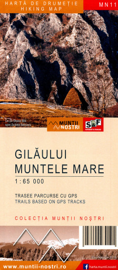 detail Gilaului Muntele Mare 1:65.000 mapa MUNTI