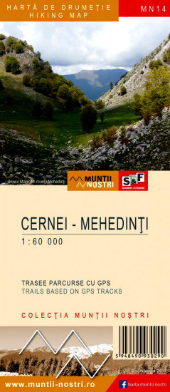 detail Cernei - Mehendeti 1:50.000 mapa MUNTI