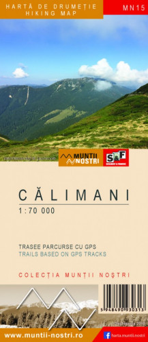 Calimani Mountains 1:70.000 mapa MUNTI