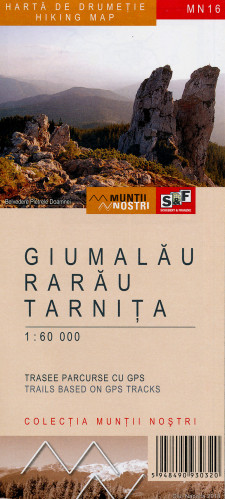 Giumalau, Rarau, Tarantina 1:60.000 mapa MUNTI