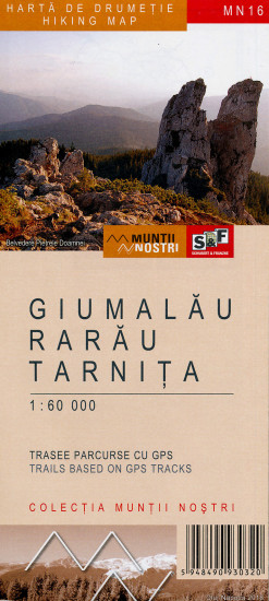 detail Giumalau, Rarau, Tarantina 1:60.000 mapa MUNTI