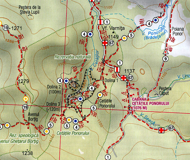 detail Bihorului, Platoul Padis 1:55.000 / 1:25.000 mapa MUNTI