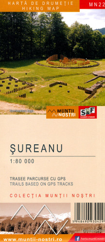 Sureanu 1:80.000 turistická mapa MUNTI