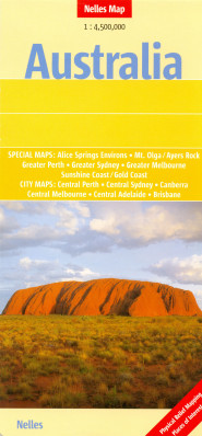Austrálie (Australia) 1:4,5m mapa Nelles