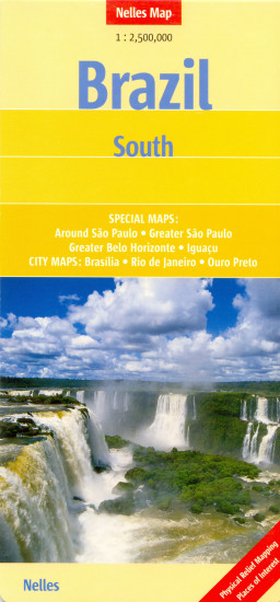 detail Brazílie Jih (Brazil South) 1:2,5m mapa Nelles