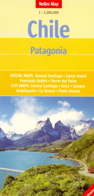 Chile 1:2,5m - Patagonia mapa Nelles