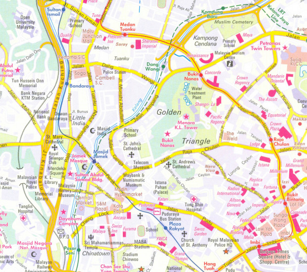 detail Malajsie (Malaysia - Brunei) 1:1,5m mapa NELLES