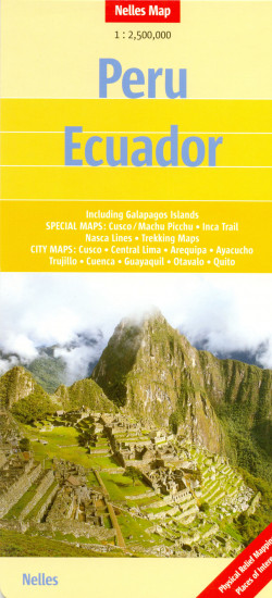 detail Peru, Ekvádor (Ecuador) 1:2,5m mapa Nelles
