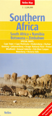 Afrika Jih (Southern Africa) 1:2,5m mapa Nelles