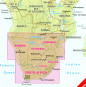 náhled Afrika Jih (Southern Africa) 1:2,5m mapa Nelles