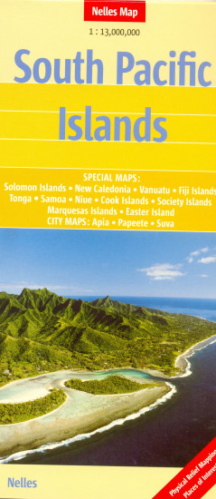 detail Jižní Pacifik (Sout Pacific Isl.) 1:13m mapa Nelles