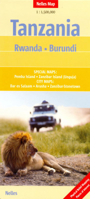 Tanzánie (Tanzania) 1:1,5m mapa NELLES