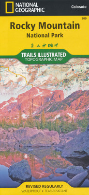 Rocky Mountain národní park (Colorado) turistická mapa GPS komp. NGS