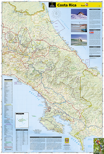 detail Kostarika Adventure Map GPS komp. NGS